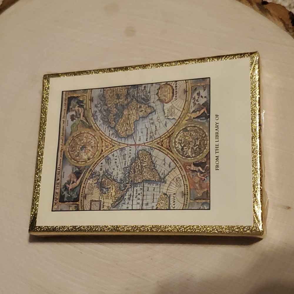 Antioch Book Plates.  Globe Design.  50 Plates. New sealed in plastic.